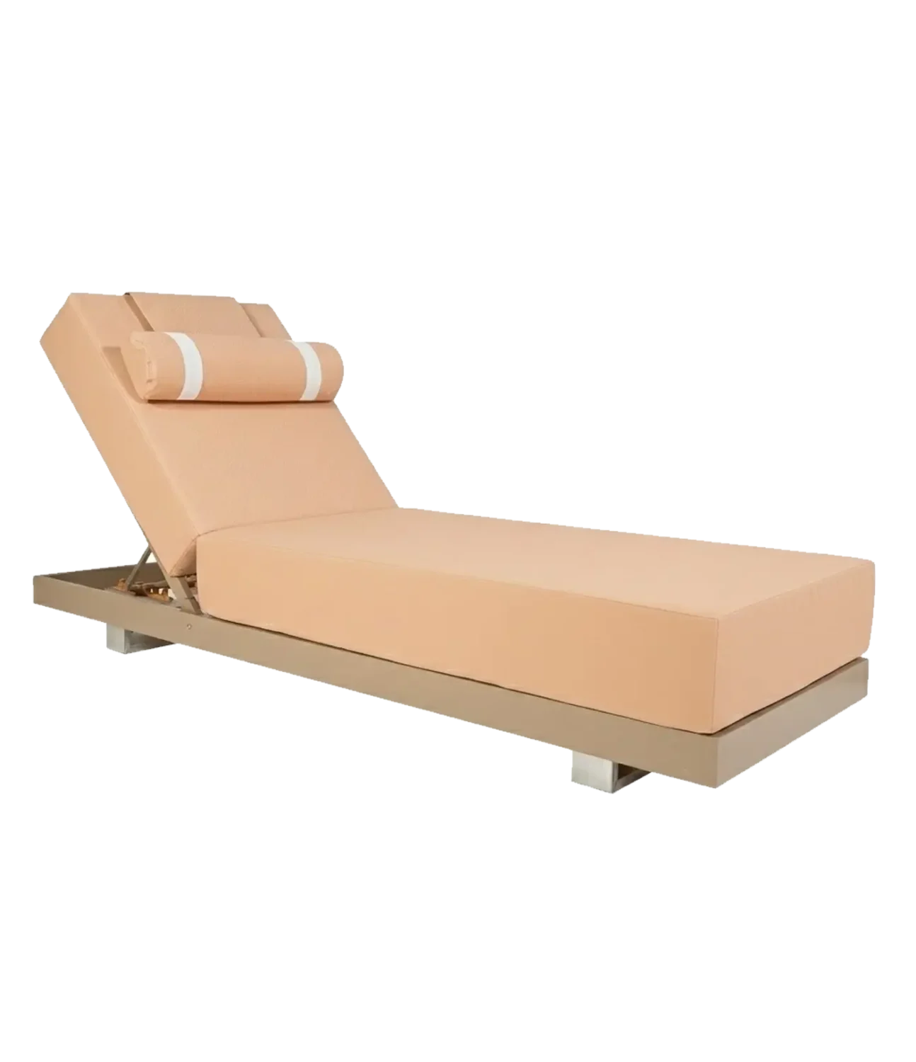 Ξαπλώστρα αλουμινίου ΙΟΣ, κατάλληλη για beach bar, πισίνες και ξενοδοχεία