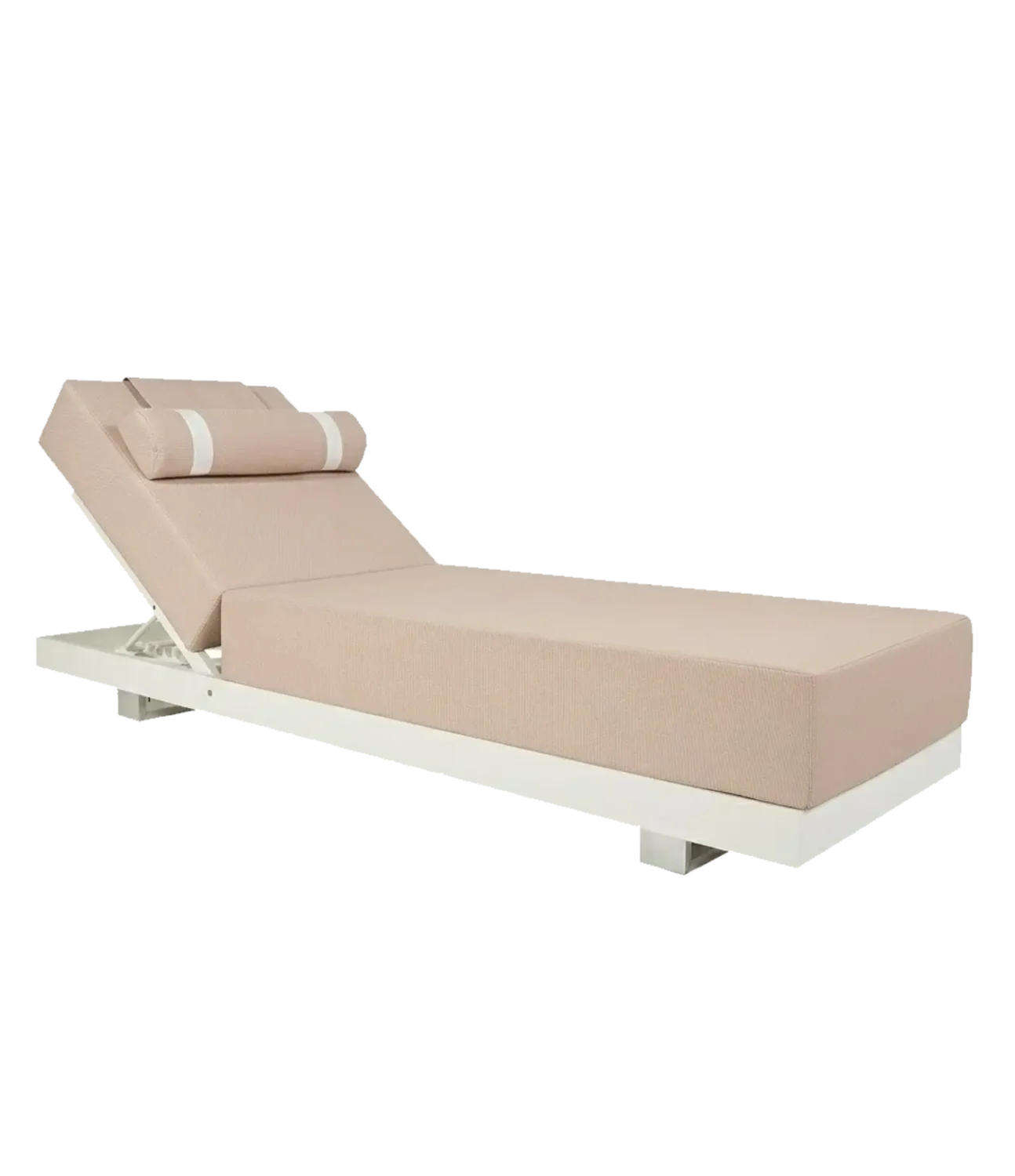 Ξαπλώστρα αλουμινίου ΙΟΣ, κατάλληλη για beach bar, πισίνες και ξενοδοχεία